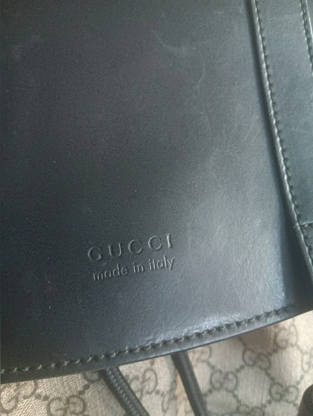 Gucci supreme double buckle canvas backpack large